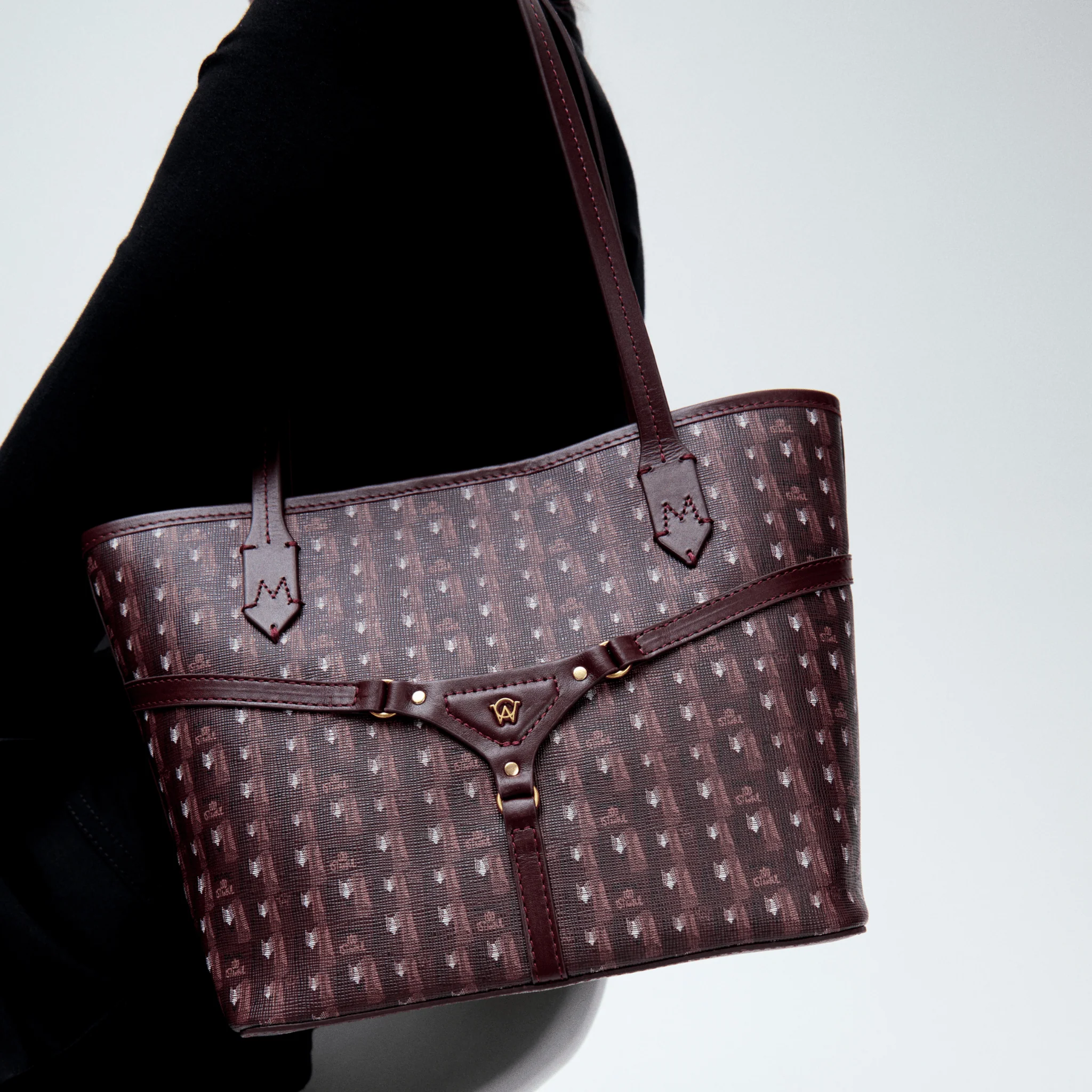 BELLA MINI TOTE - BURGUNDY - Image 4