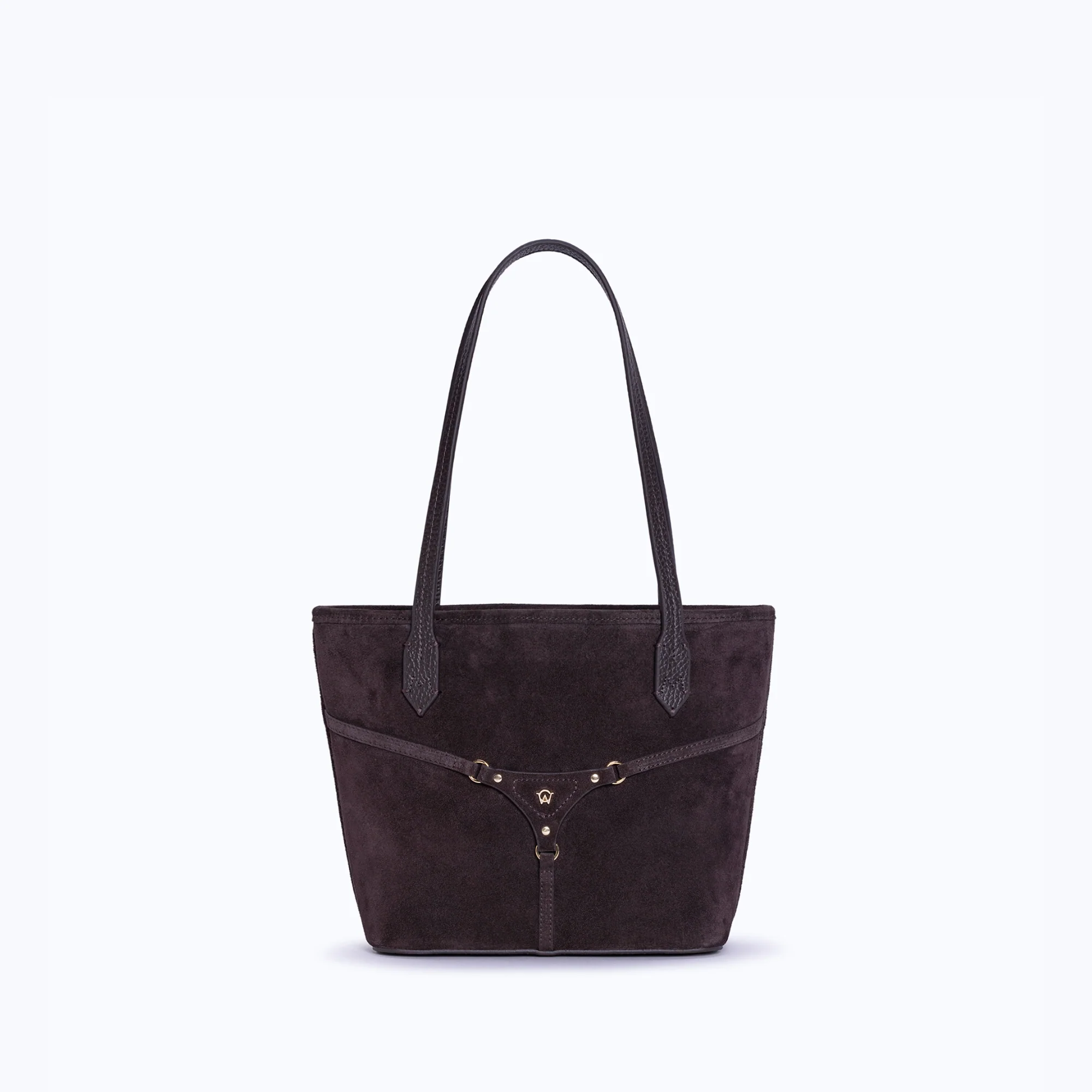 BELLA MINI TOTE - DARK SUEDE BROWN - Image 5