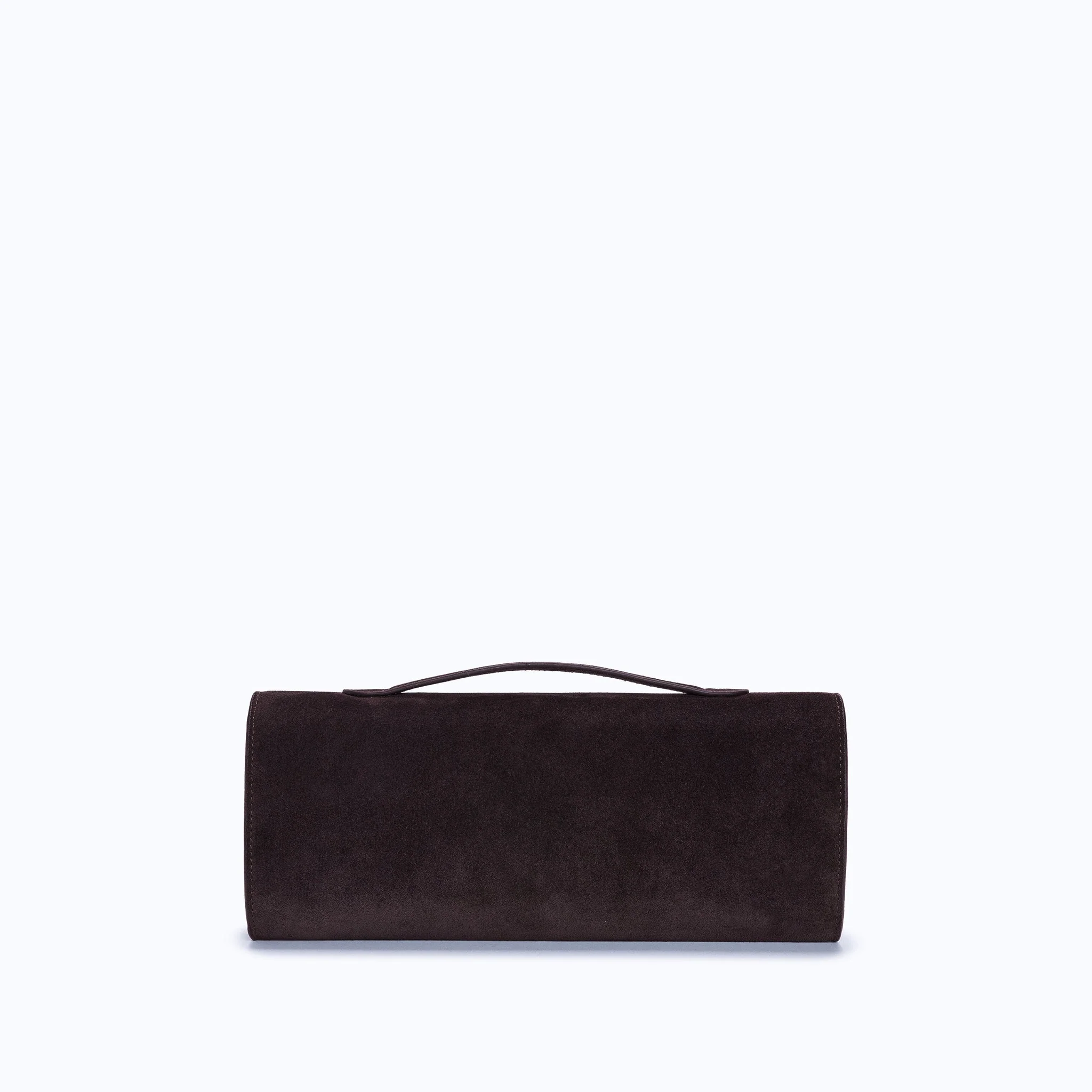 DAPHNE CLUTCH - DARK SUEDE BROWN - Image 3