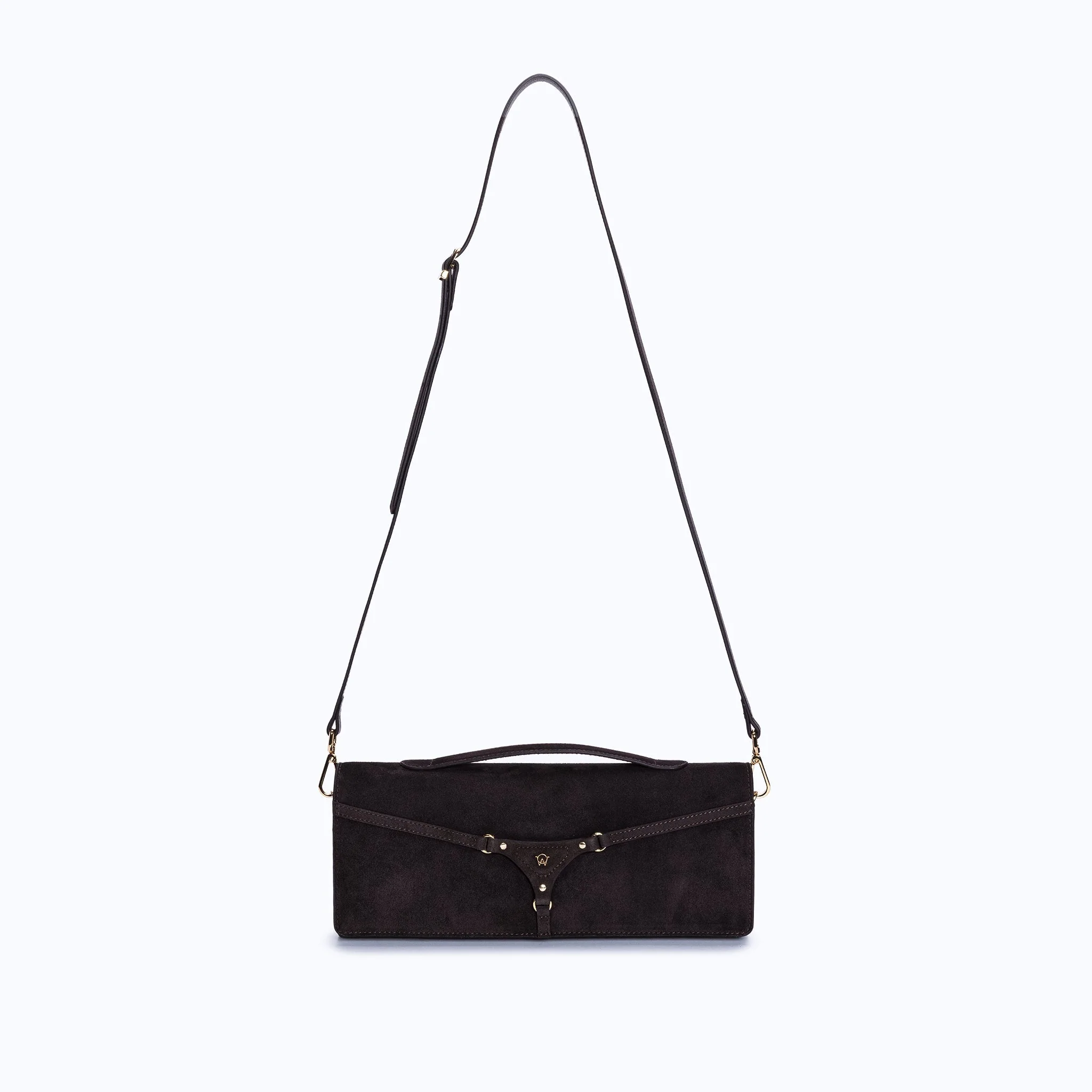 DAPHNE CLUTCH - DARK SUEDE BROWN - Image 5