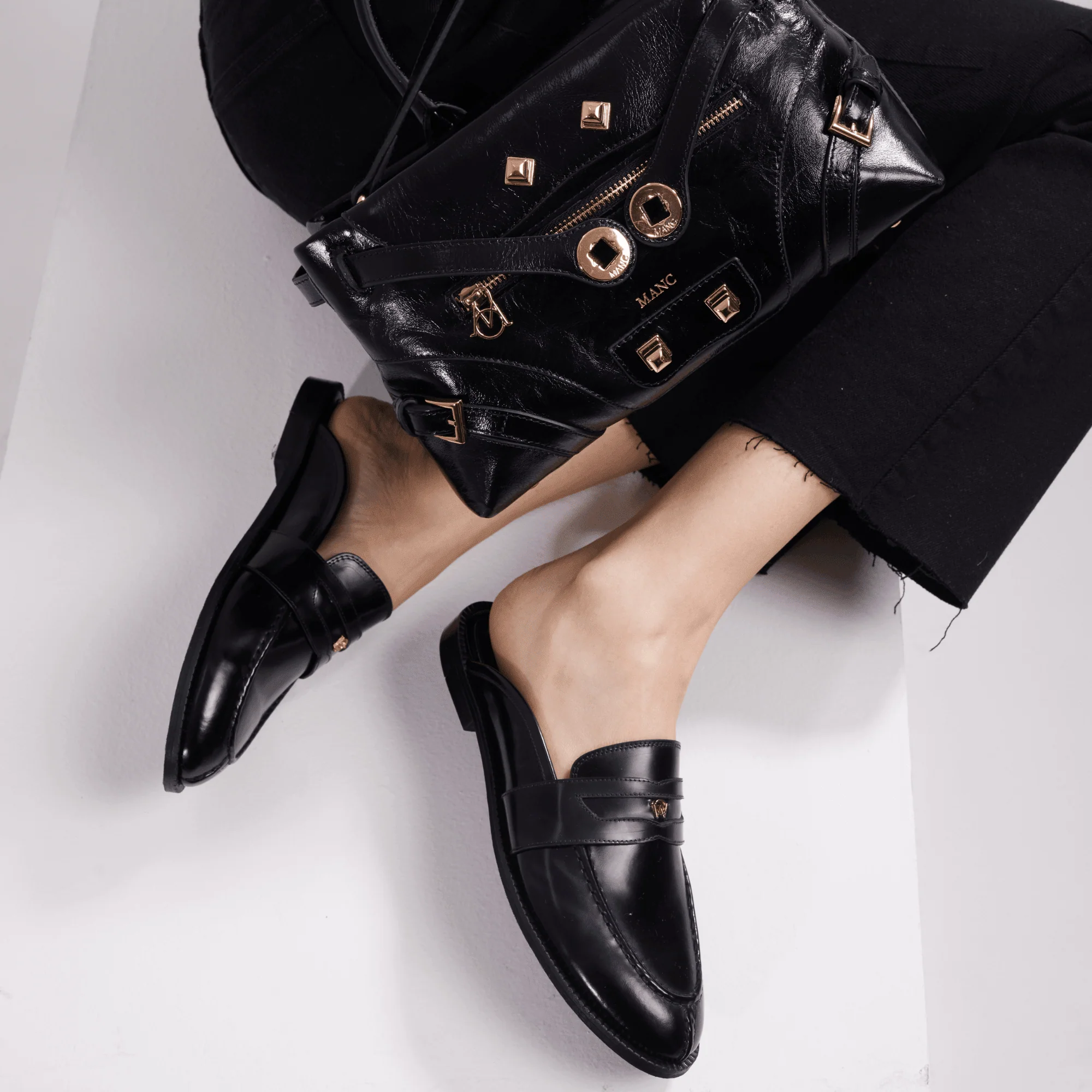 GRACE SLIPPERS - BLACK - Image 7