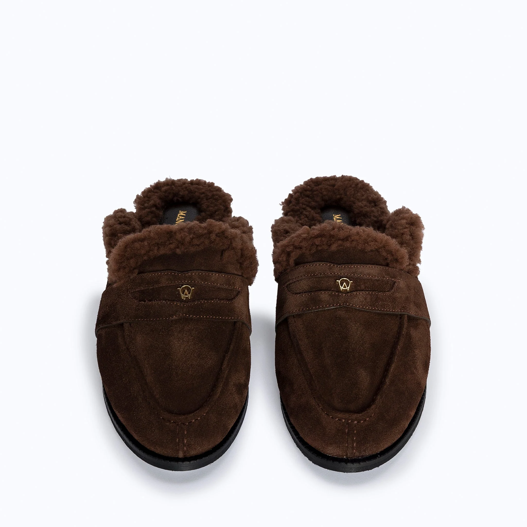 GRACE SLIPPERS - TEDDY DARK SUEDE BROWN - Image 3