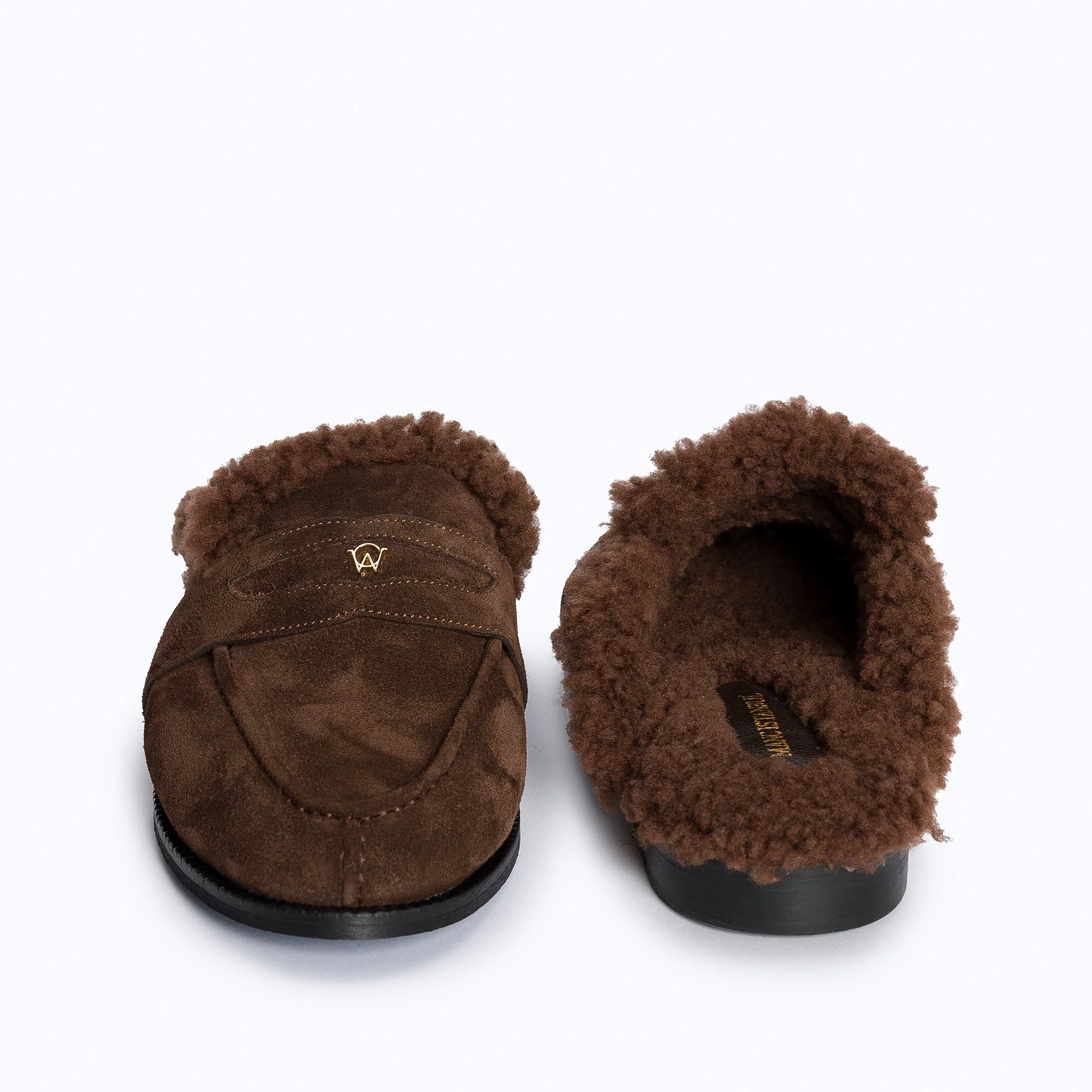 GRACE SLIPPERS - TEDDY DARK SUEDE BROWN - Image 4