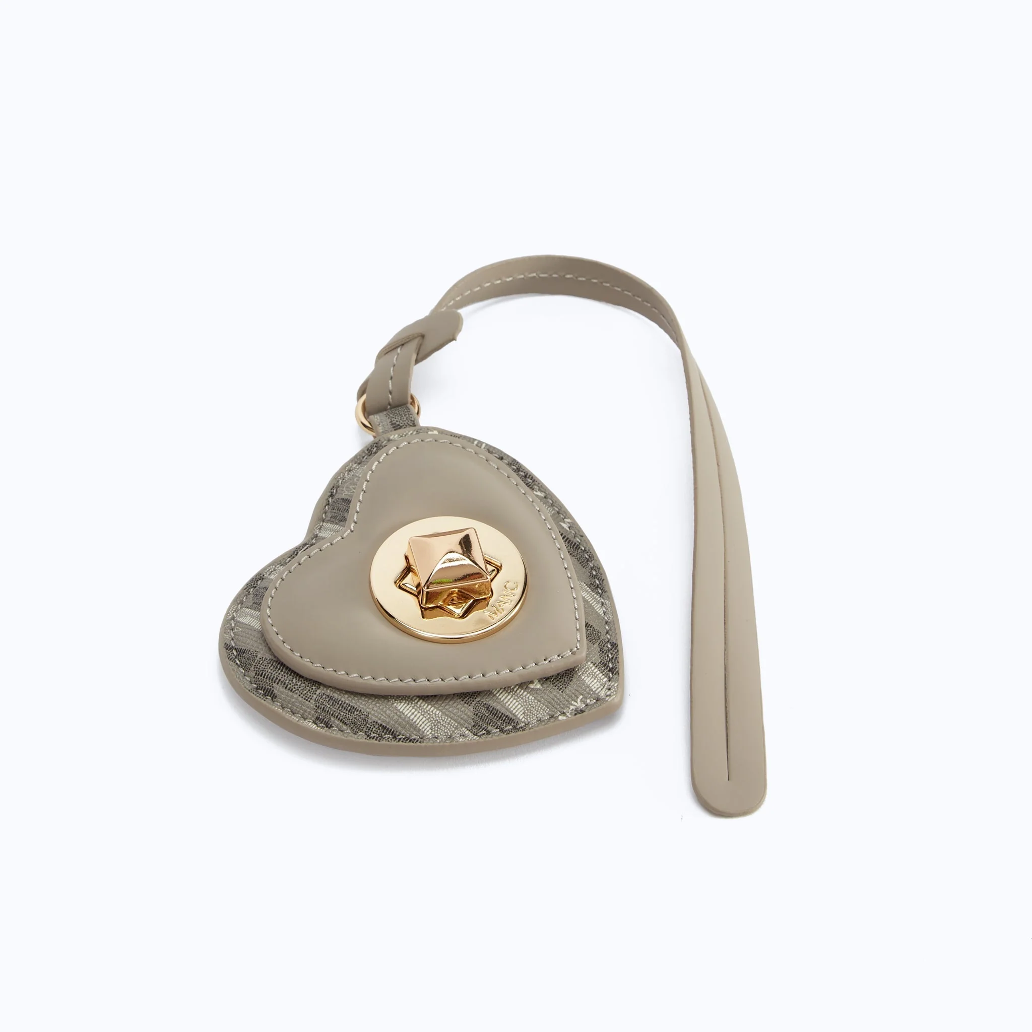 MONOGRAM HEART CHARM - GRAY - Image 3