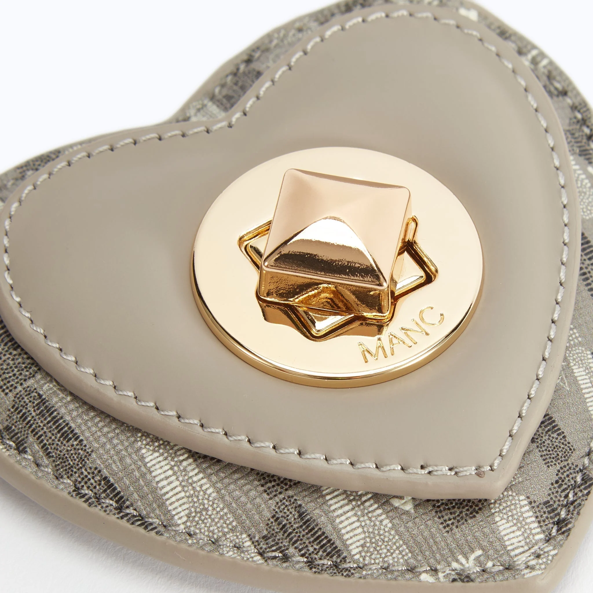 MONOGRAM HEART CHARM - GRAY - Image 4
