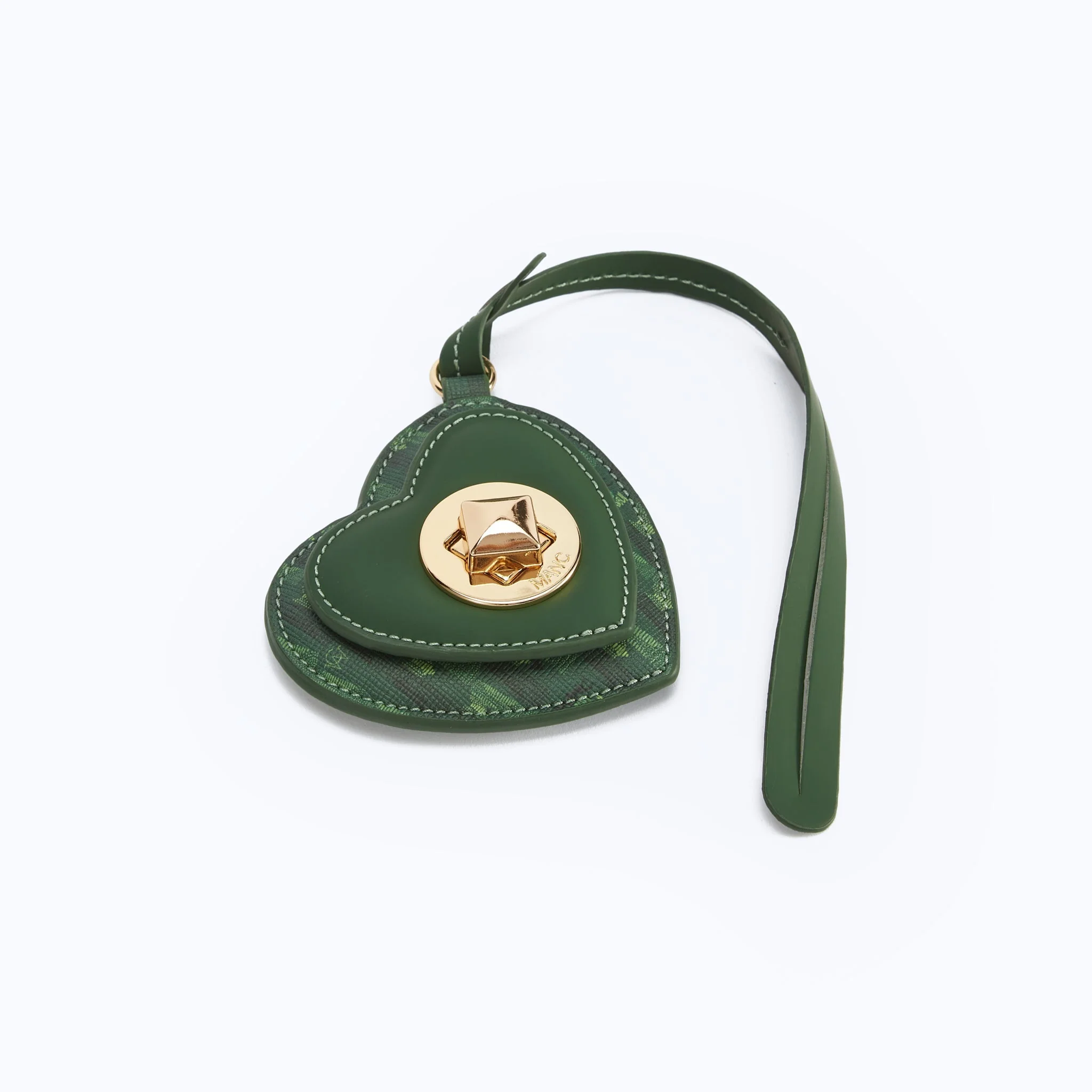 MONOGRAM HEART CHARM - GREEN - Image 3