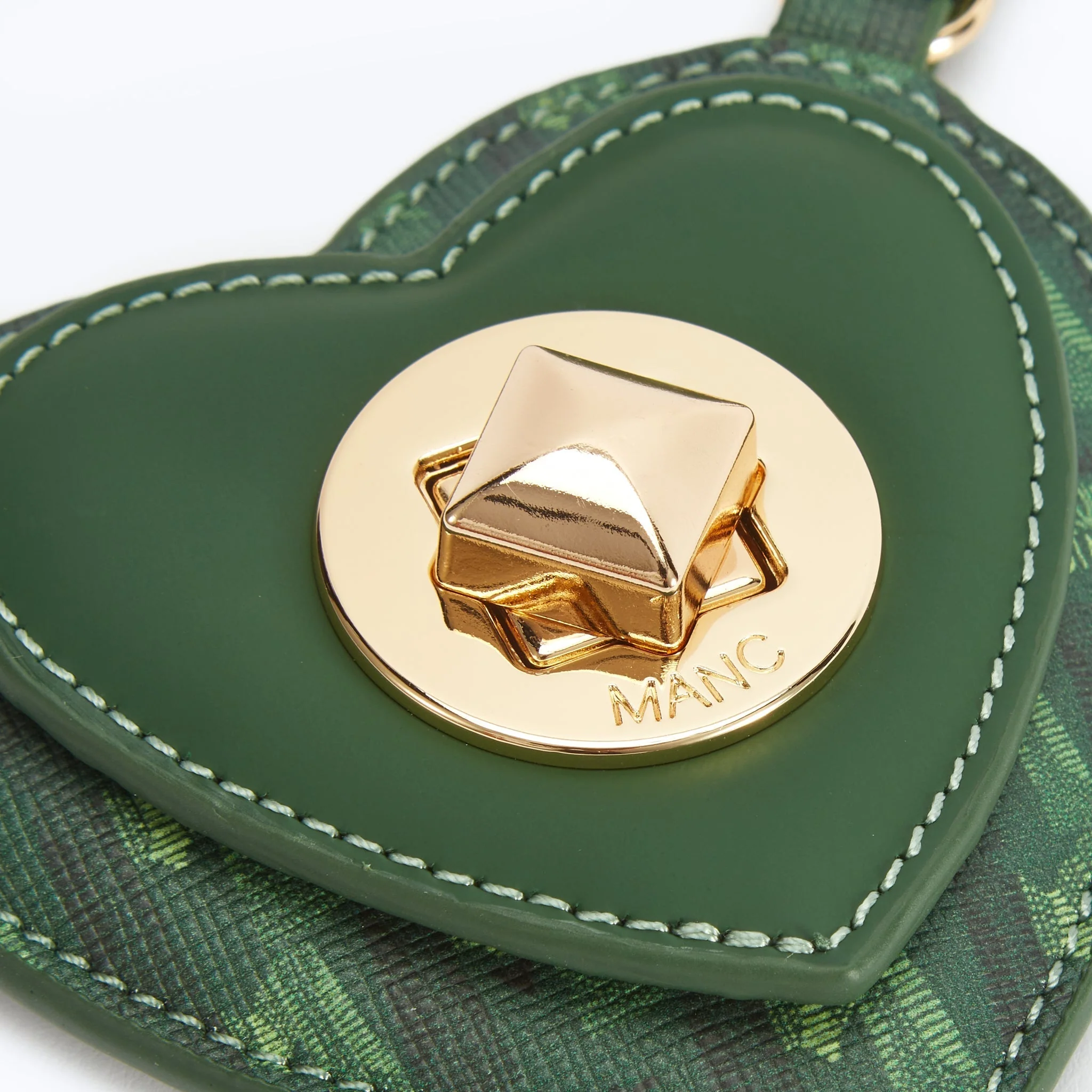 MONOGRAM HEART CHARM - GREEN - Image 4