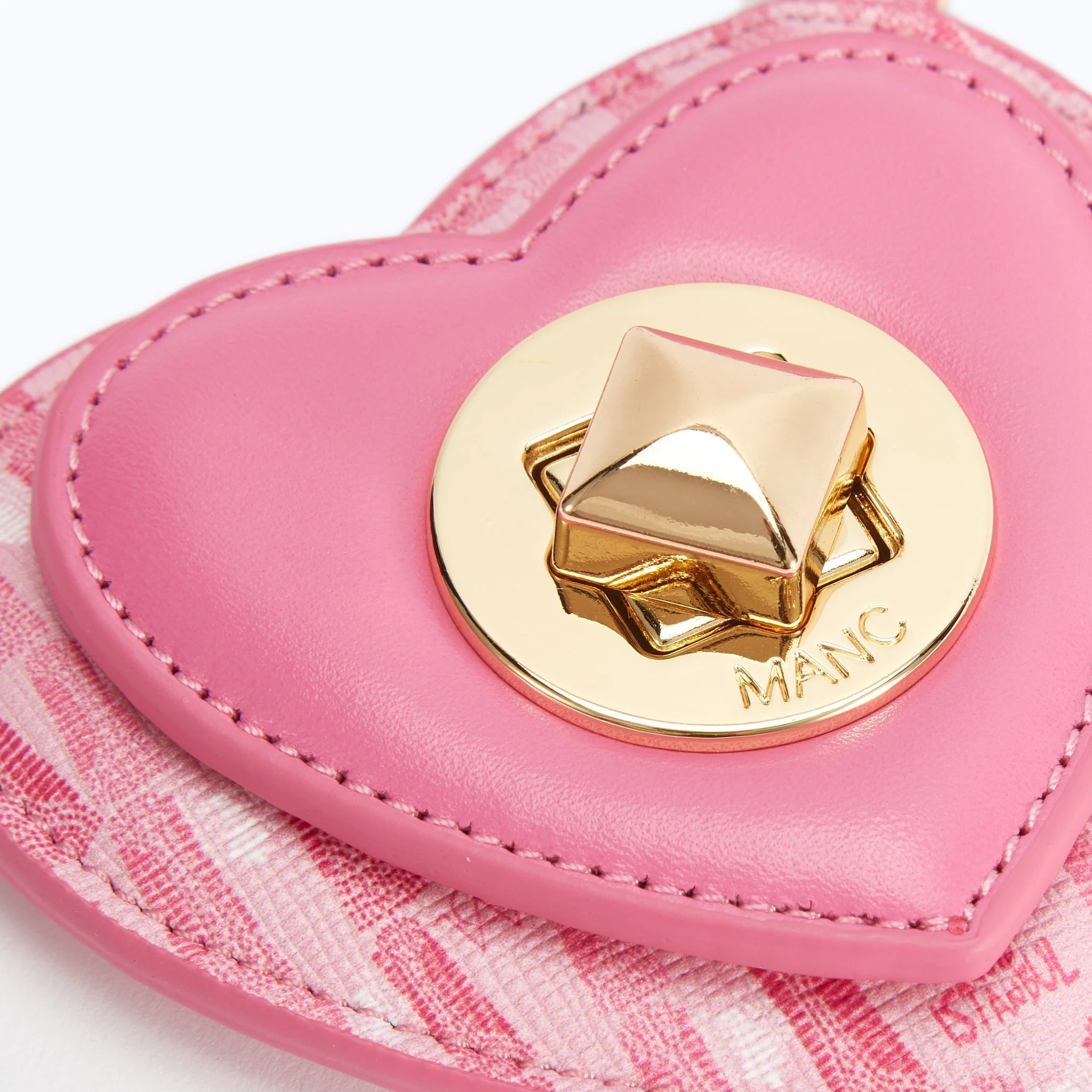 MONOGRAM HEART CHARM - PINK - Image 4