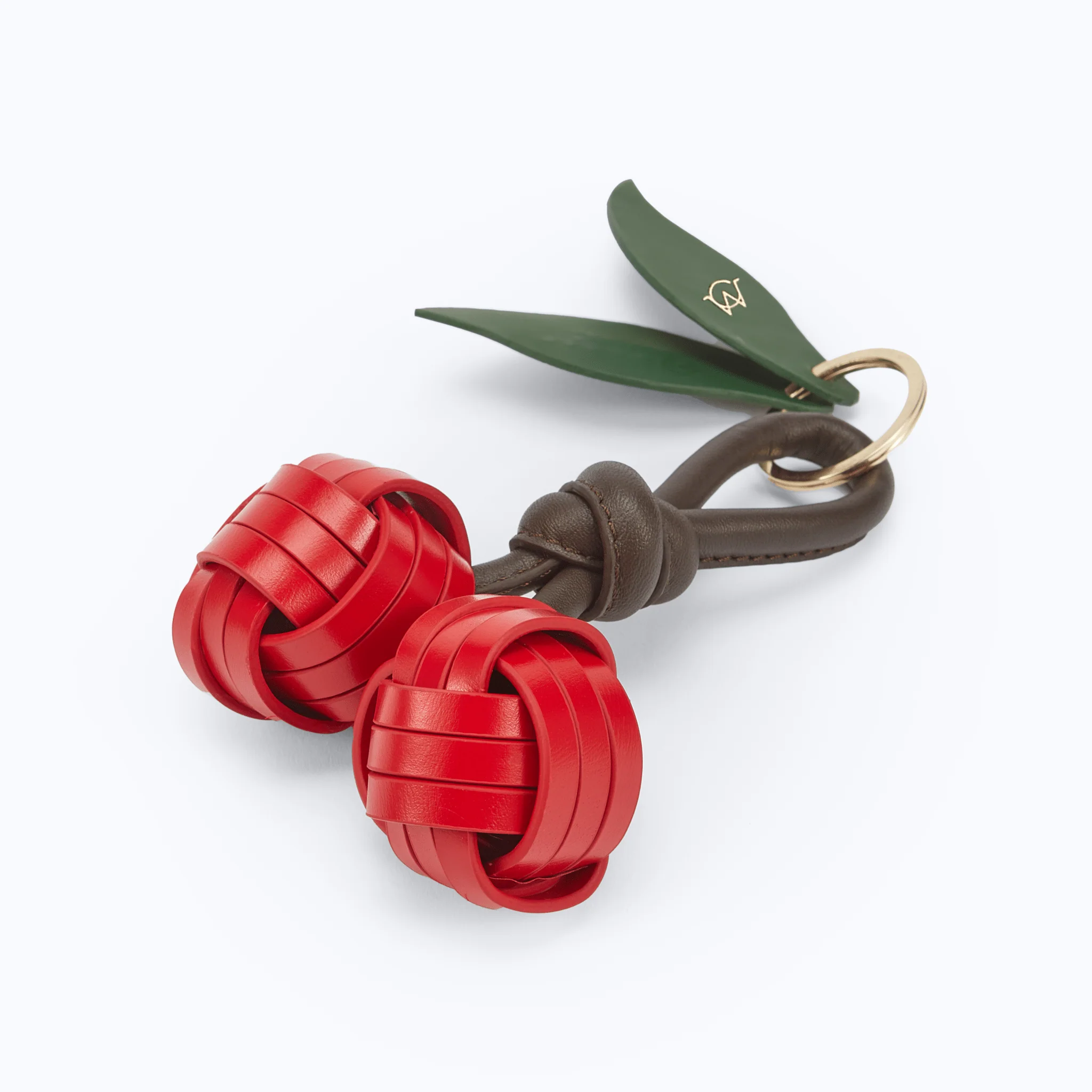 LEATHER CHERRY CHARM - Image 3