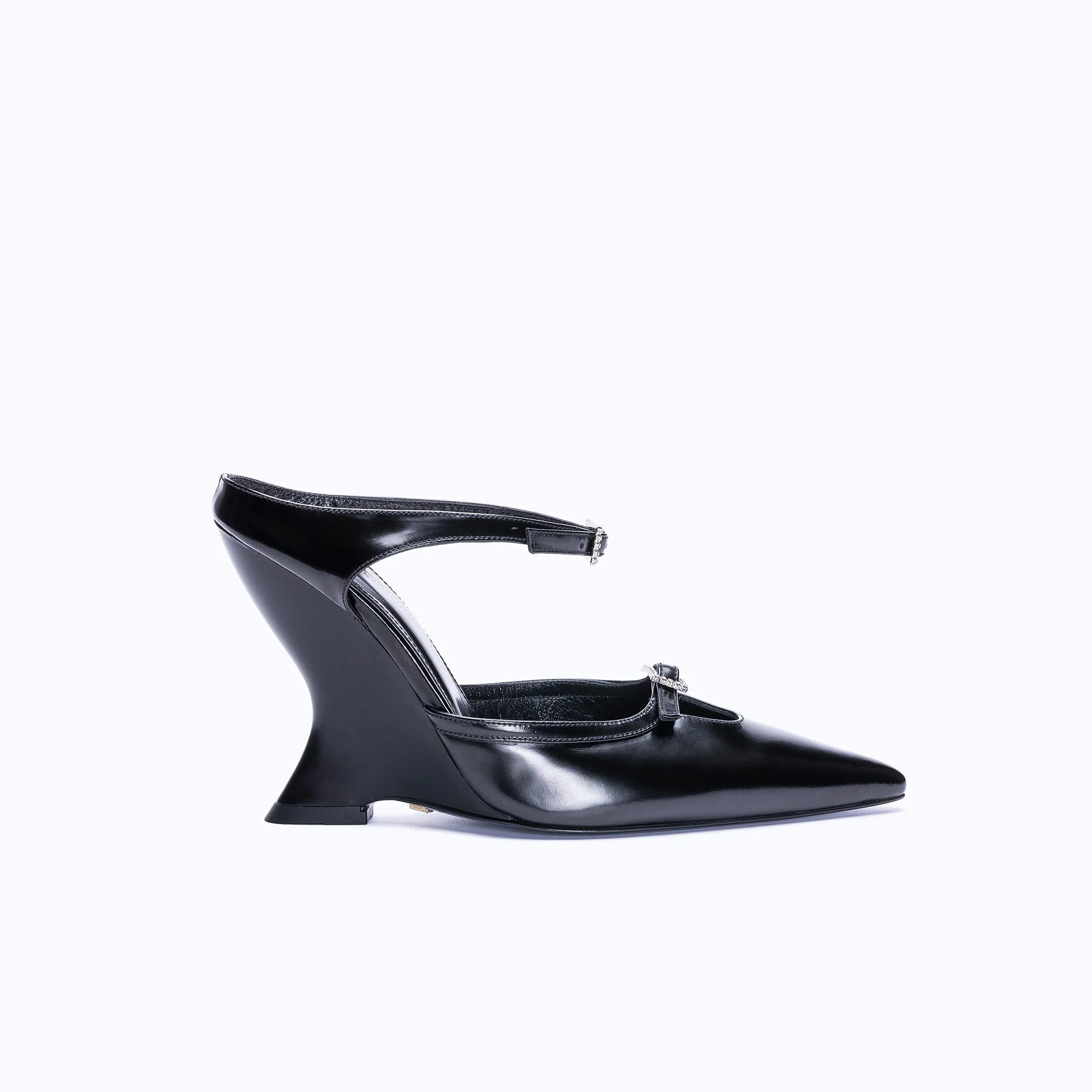 MARGAUX BLACK - WEDGE MULE - Image 2