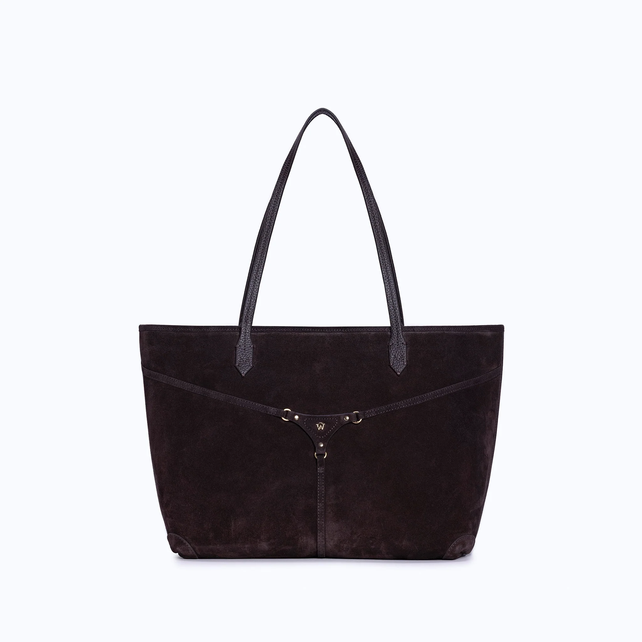 MIRI TOTE - DARK SUEDE BROWN - Image 5