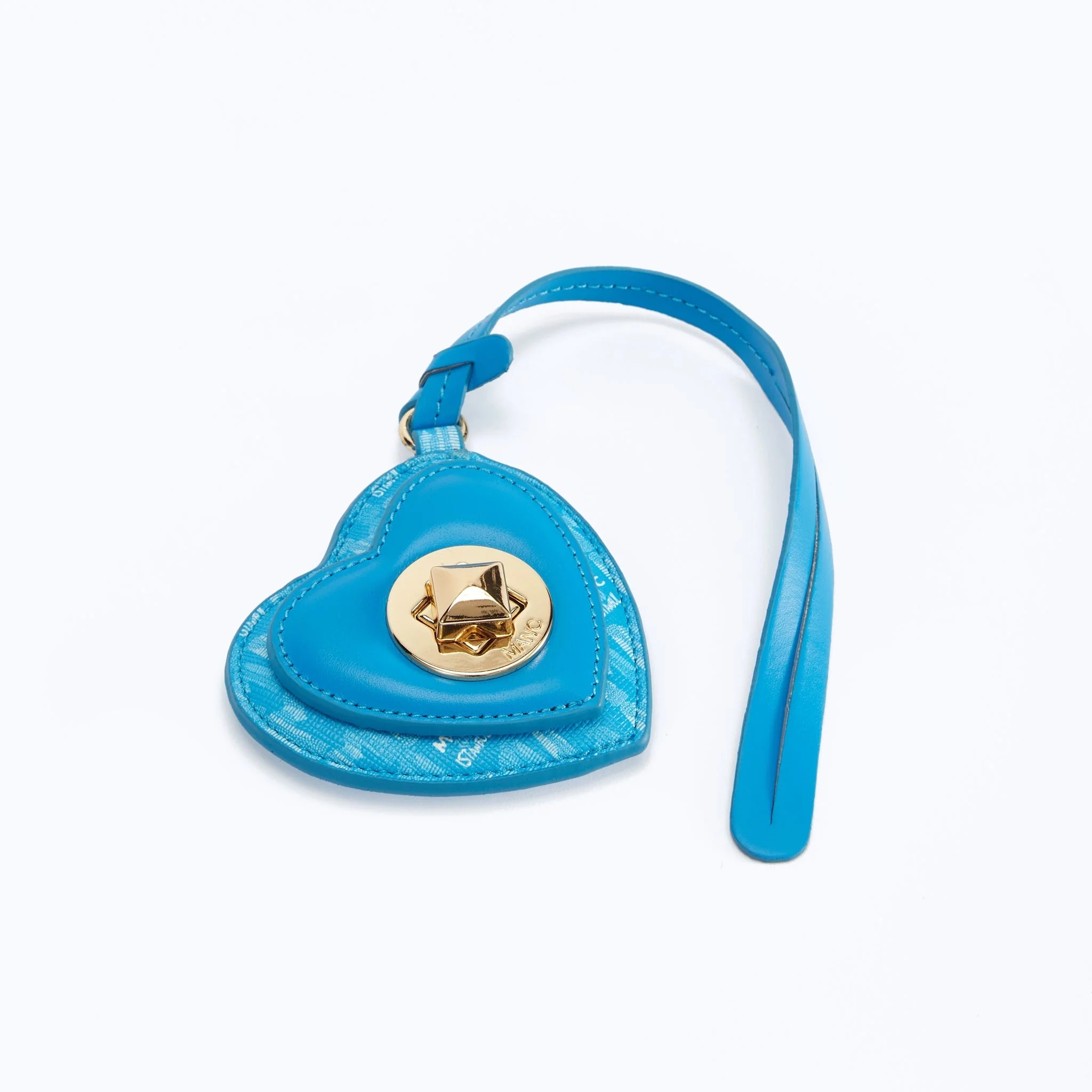 MONOGRAM HEART CHARM - BABY BLUE - Image 3