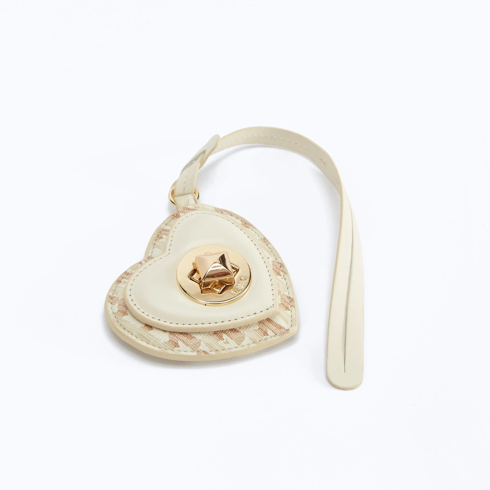 MONOGRAM HEART CHARM - BEIGE - Image 3