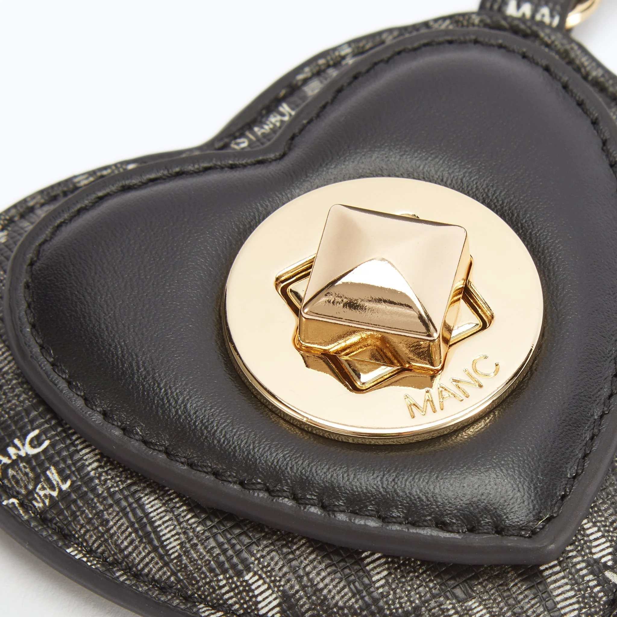 MONOGRAM HEART CHARM - BLACK - Image 4