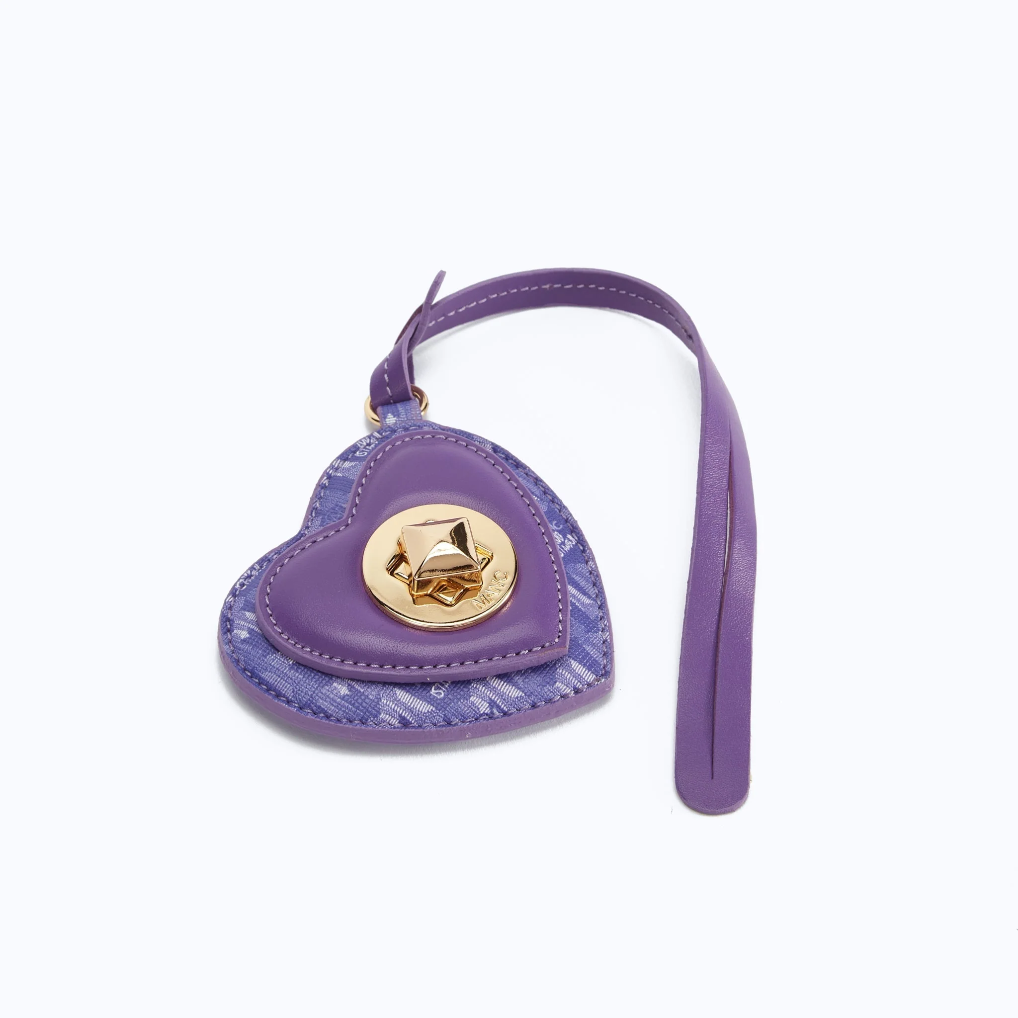 MONOGRAM HEART CHARM - PURPLE - Image 3