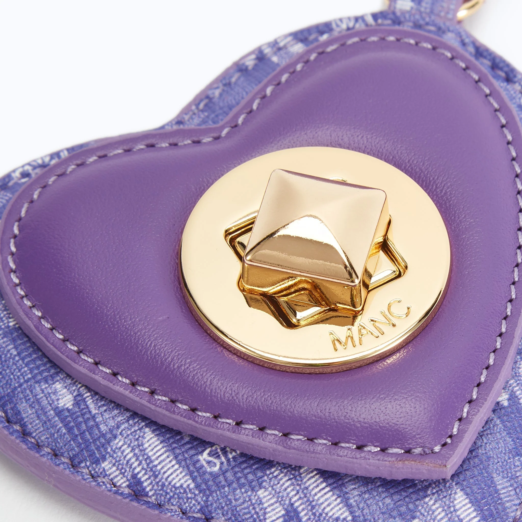 MONOGRAM HEART CHARM - PURPLE - Image 4