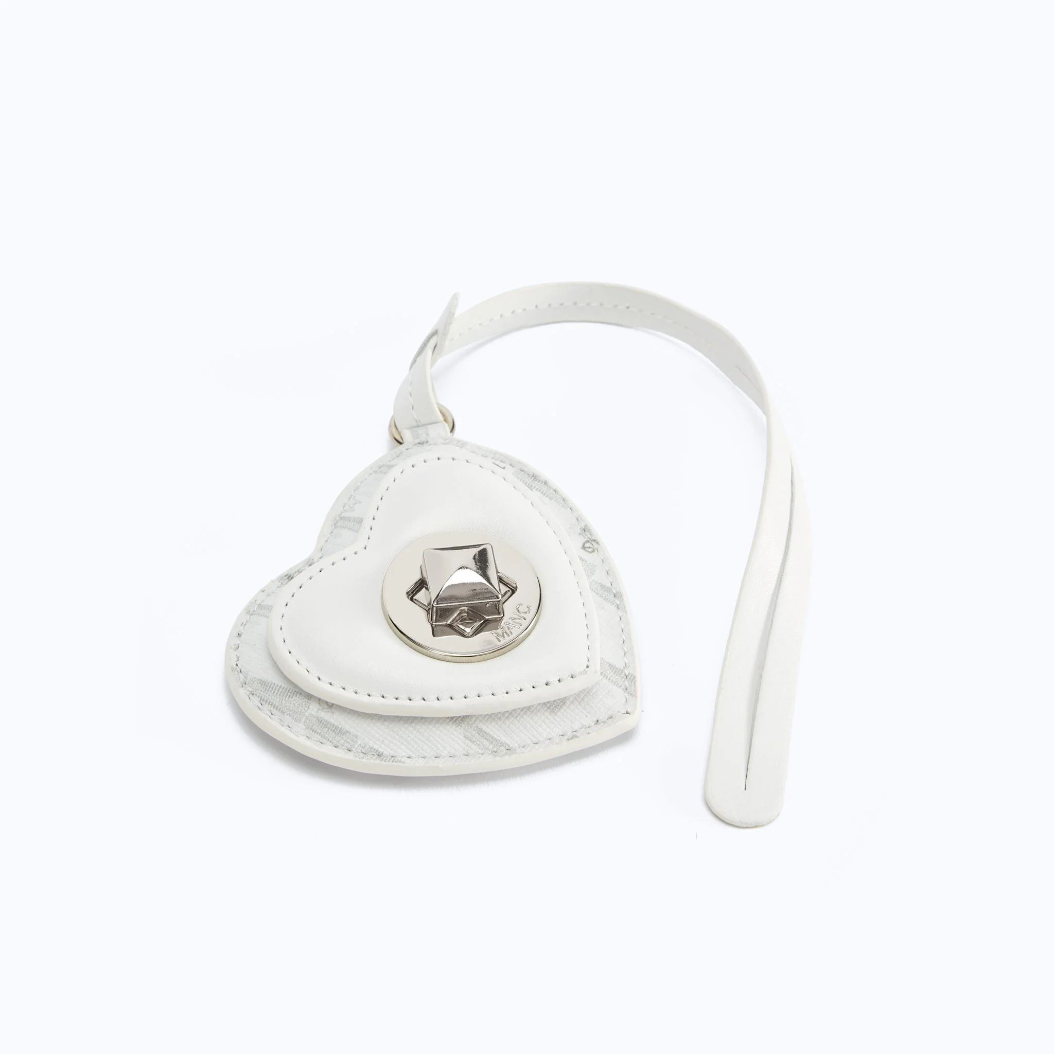 MONOGRAM HEART CHARM - WHITE - Image 3